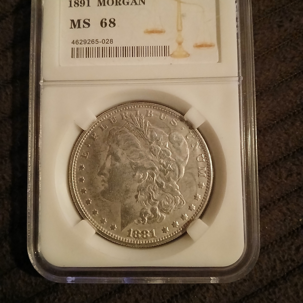 1891 Morgan Silver Dollar Coin